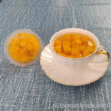 4oz ingeblikte gele perziken in lichte siroop
